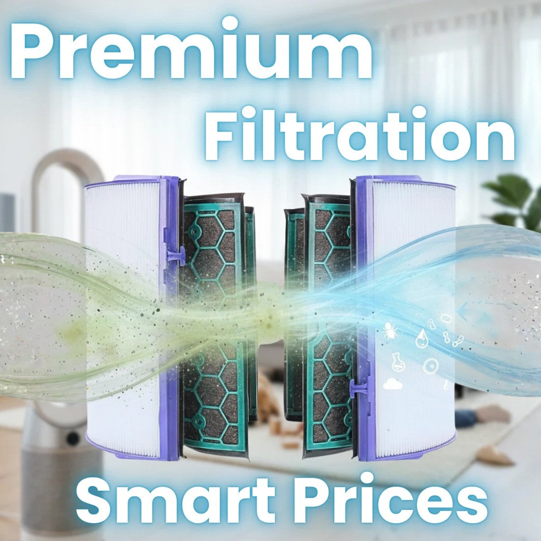 Suitable For  Air Purifiers TPHPDP 0405 HEPA Activated Carbon Filter