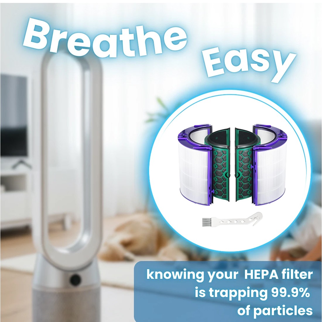 Suitable For  Air Purifiers TPHPDP 0405 HEPA Activated Carbon Filter